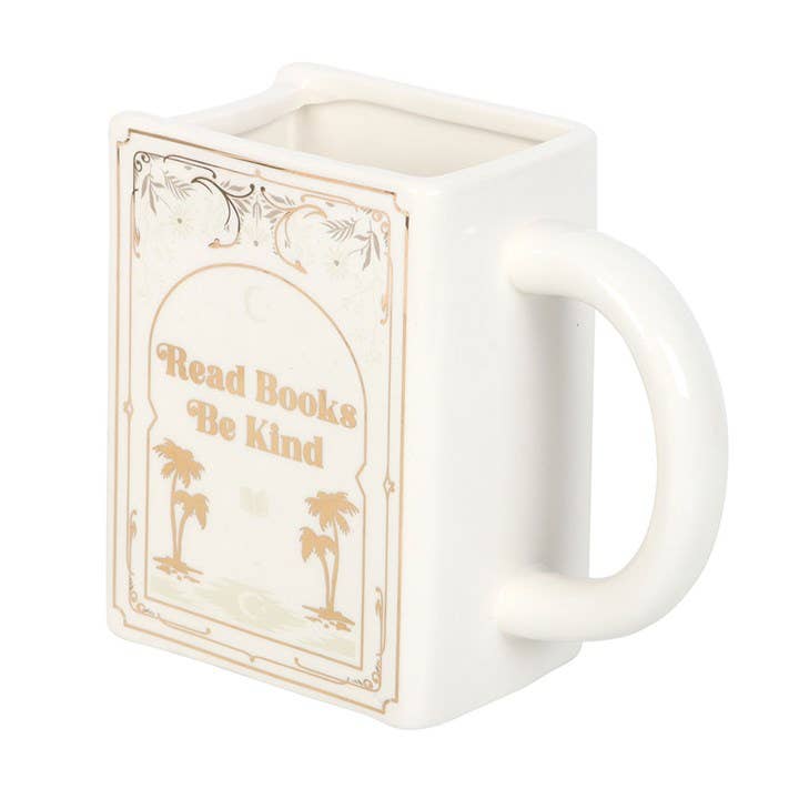 Tasse Buch weiß