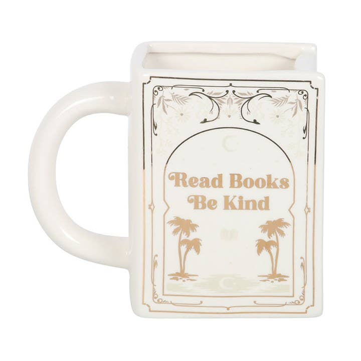 Tasse Buch weiß