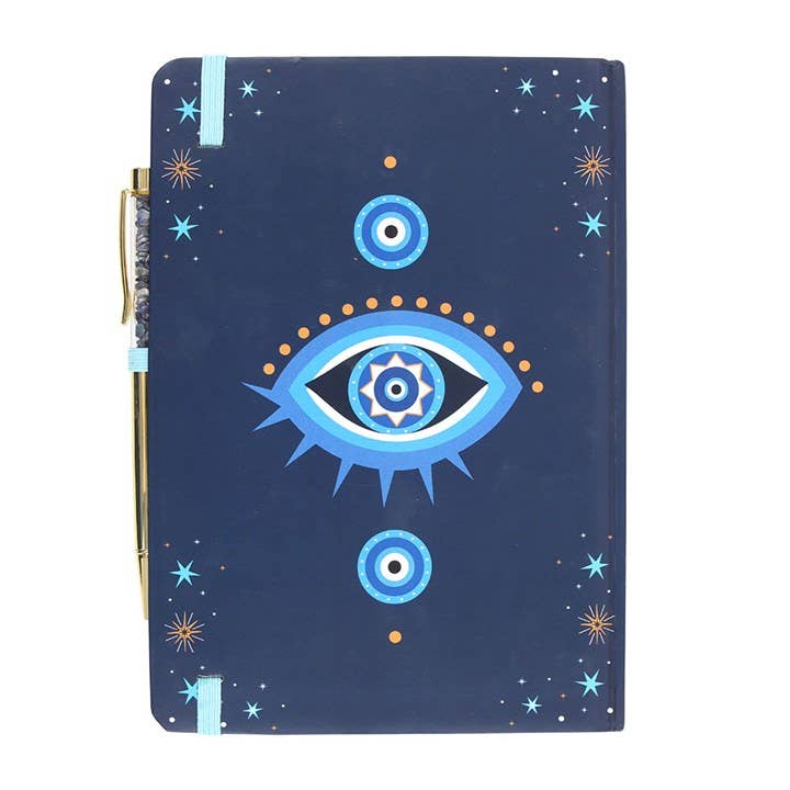 Notizbuch Allsehendes Auge mit Stift