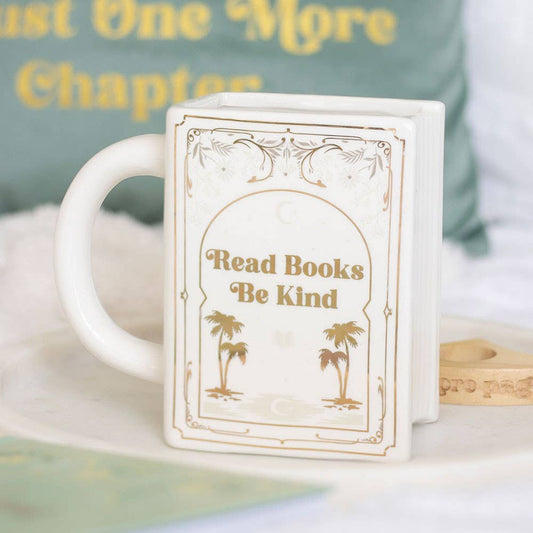 Tasse Buch weiß