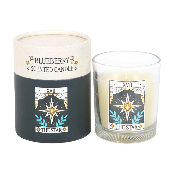 Die Star Vintage Tarotkarte Blaubeerkerze