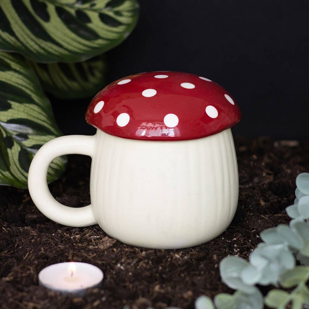 Tasse Pilz mit roter Kappe