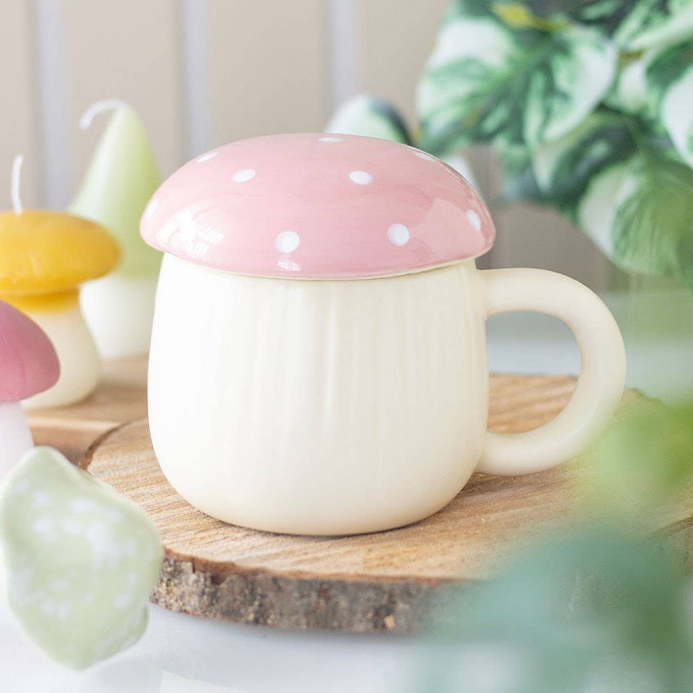 Pilz Tasse rosa