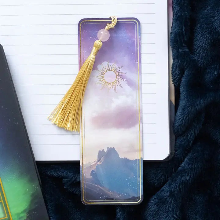 Bookmark with Tassel and Crystal
