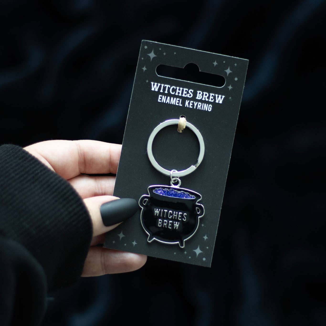 Keyring Gothic Witches Brew Cauldron