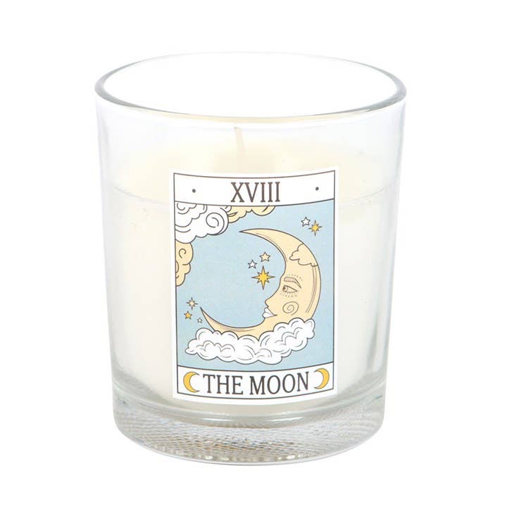 Die Mond Vintage Tarotkarte Vanillekerze