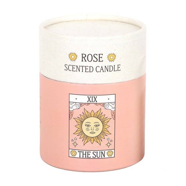 Die Sonne Vintage Tarotkarte Rosenkerze