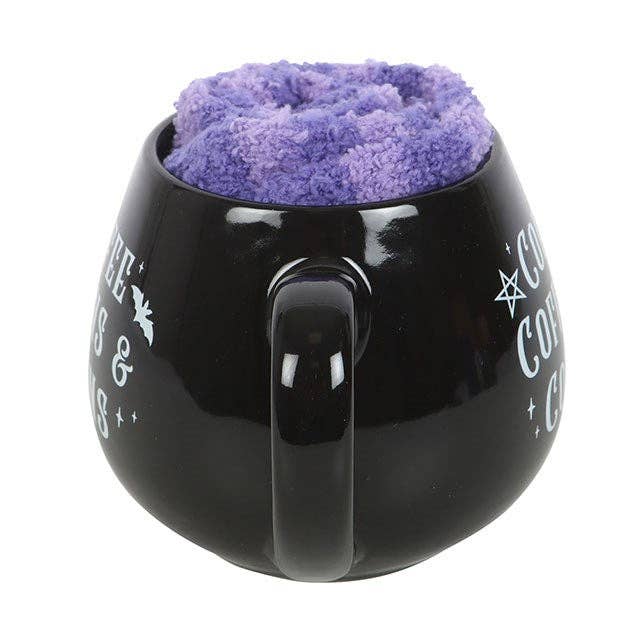 Tasse mit Socken Set Coffee, Coffins & Covens