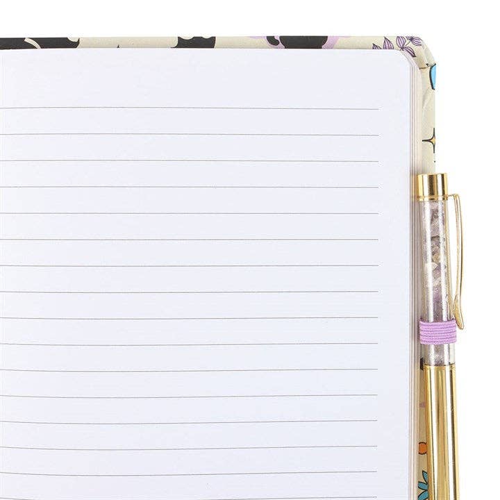 Notizbuch Katze/Fledermaus mit Stift