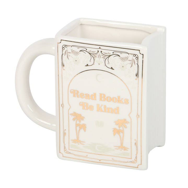 Tasse Buch weiß